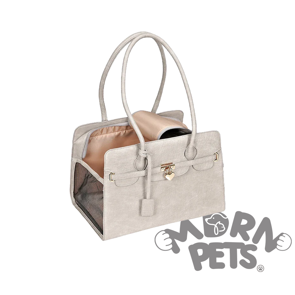 Luxury Leather Pet Carrier Breathable hand bag